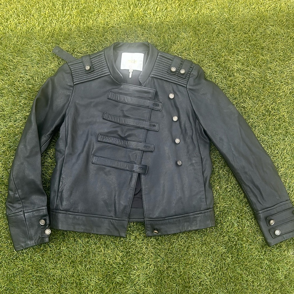 classic Maje leather jacket